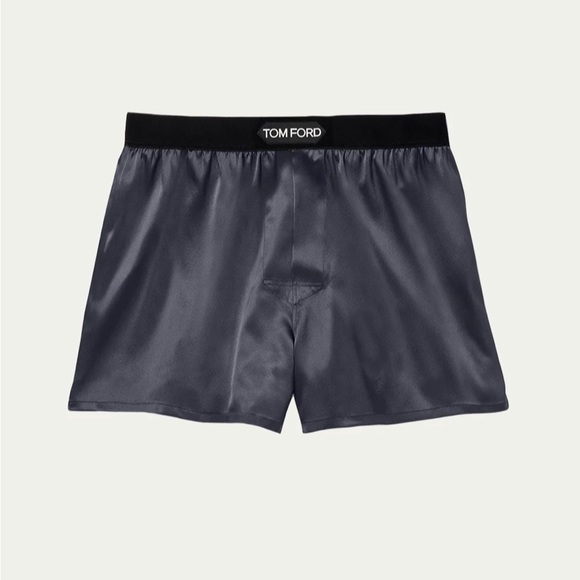 Tom Ford Pants - Tom Ford Silk Jacquard Logo Boxers